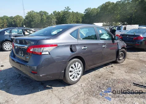 2014 Nissan Sentra Fe+ S/Fe+ Sv/S/Sl/Sr/Sv z USA, uszkodzony, nr VIN 1N4AB7AP6EN852596